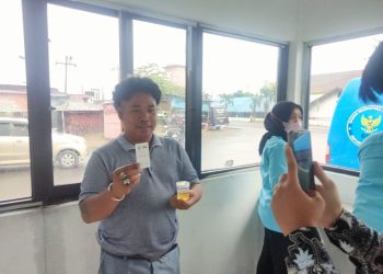 BNN Asahan Tes Urine Sopir Bus di Terminal Kisaran