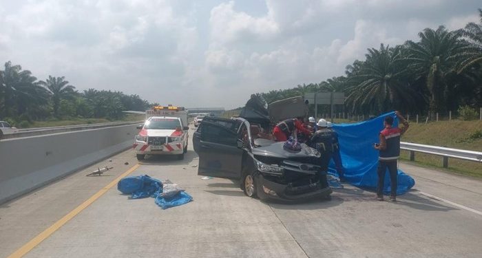 Kecelakaan di Tol Indrapura – Kisaran, Innova Tabrak Truk Empat Orang Tewas