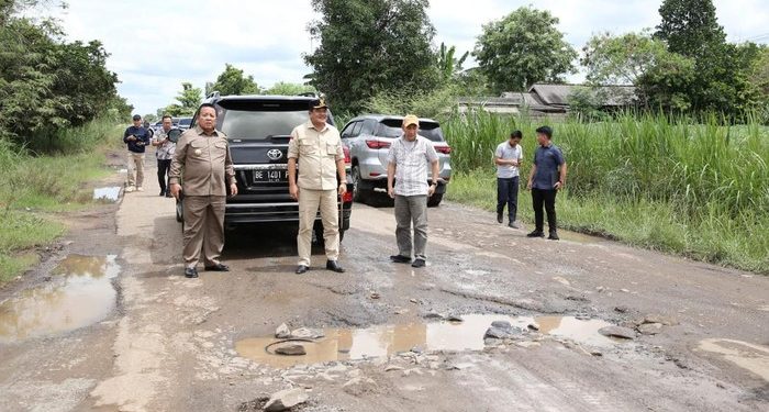 Presiden Jokowi Dijadwalkan Akan Tinjau Jalan di Lampung Tengah yang Rusak Parah